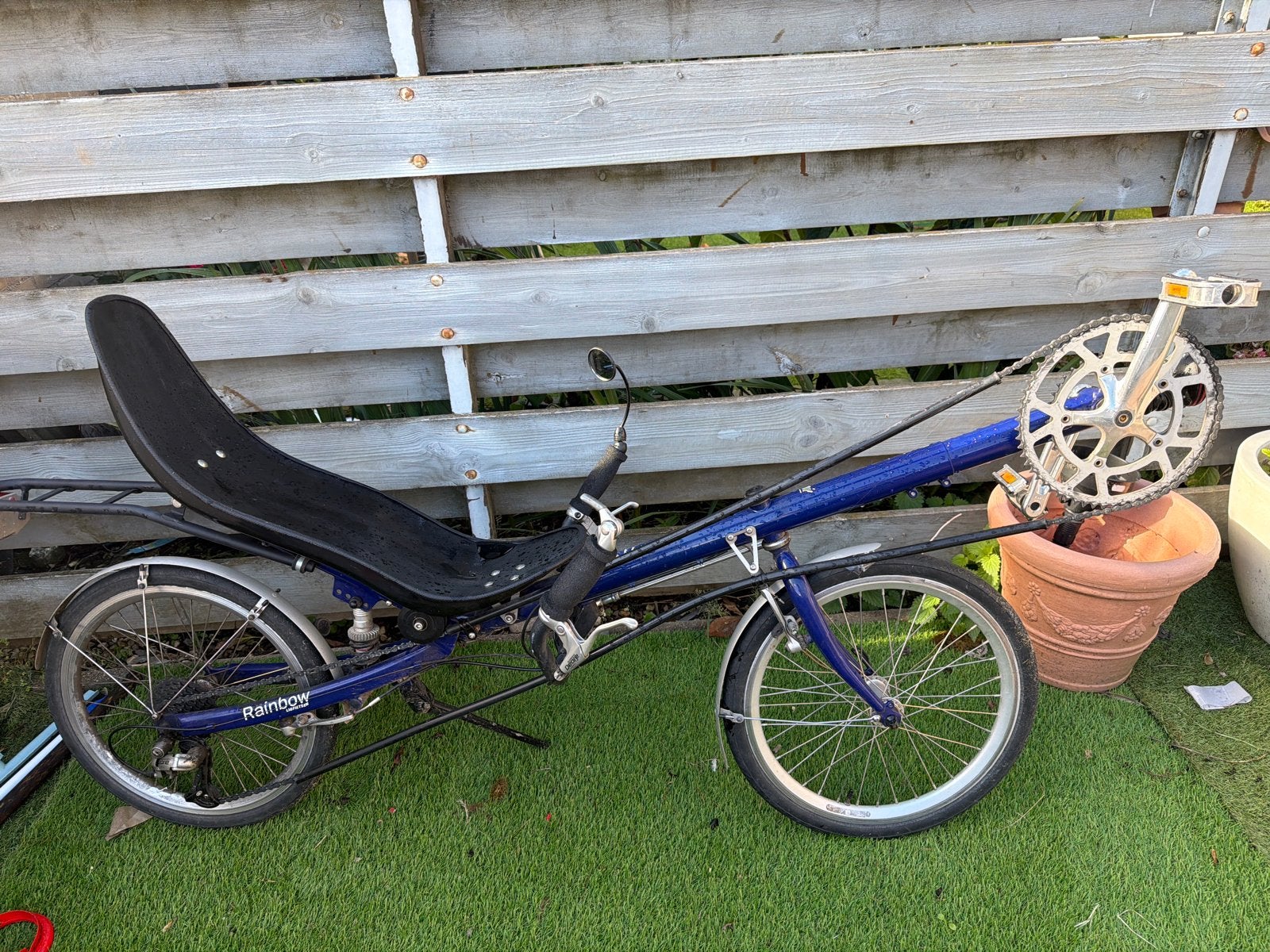 Blauwe ligfiets - Comfortabel en uniek, Overige merken, Gebruikt, Velgrem, Onderstuur