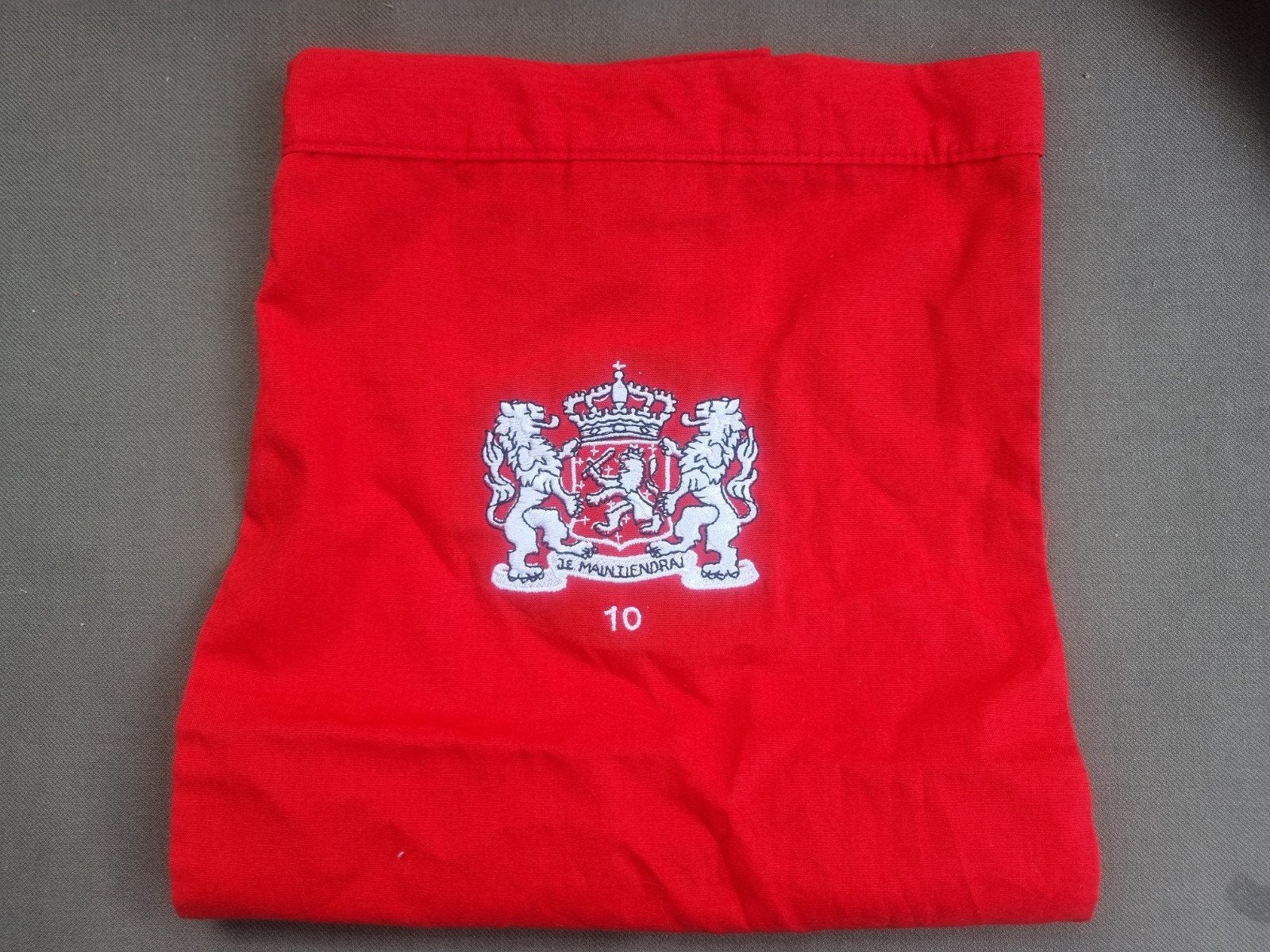 halsdoek 10 Natres, Ophalen of Verzenden, Landmacht, Nederland, Embleem of Badge
