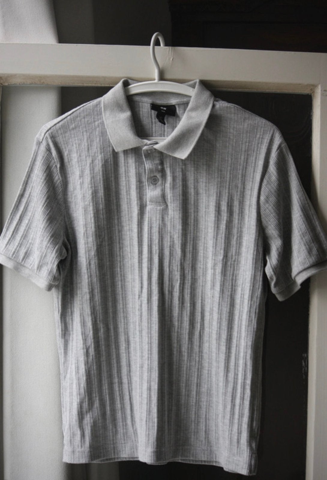 H&M Polo, Ophalen of Verzenden, Zo goed als nieuw, Maat 46 (S) of kleiner, Grijs