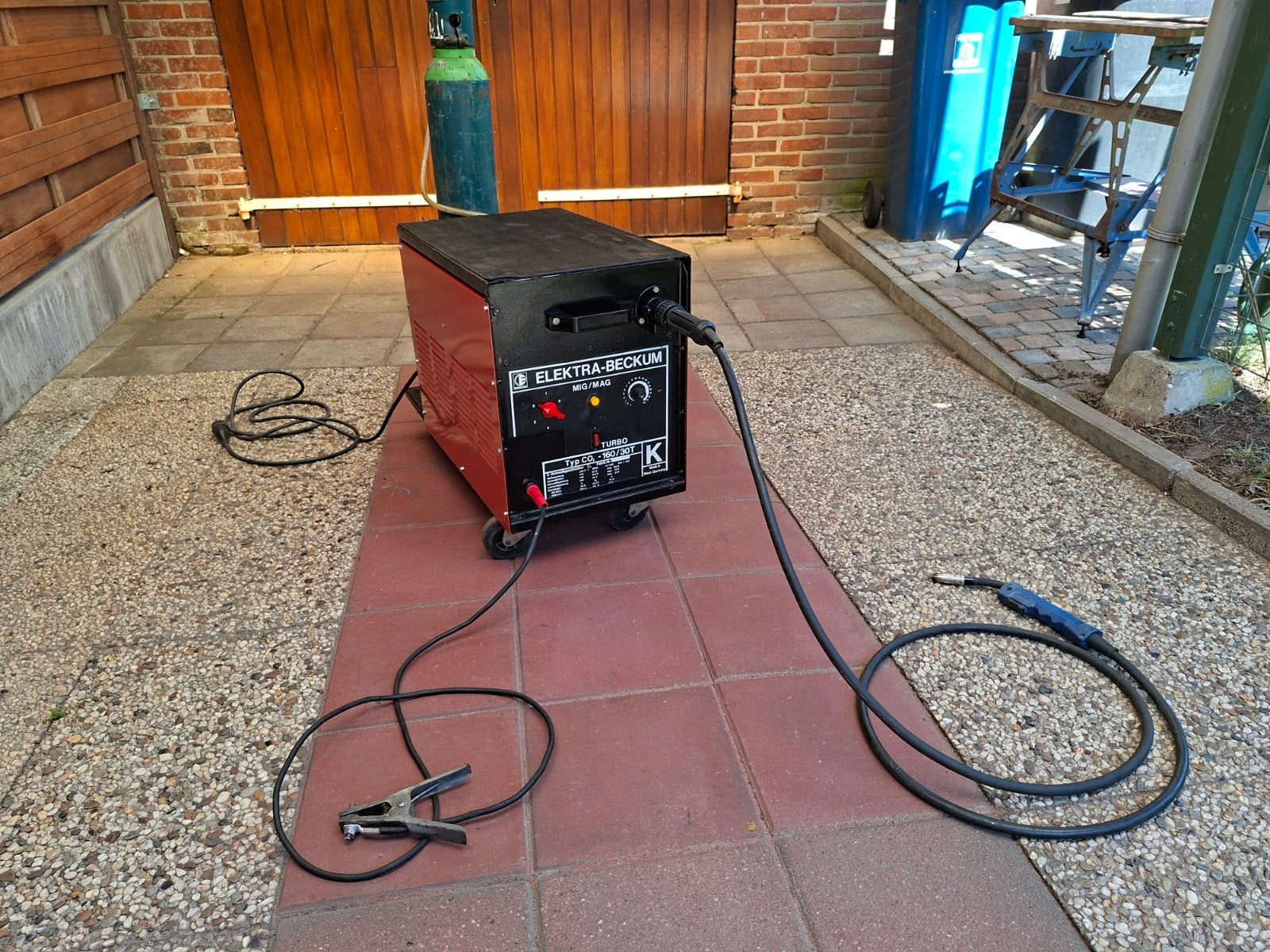 Elektra Beckum 160 30 Turbo MIG/MAG Lasapparaat, Ophalen, 150 tot 250 ampère, Co2
