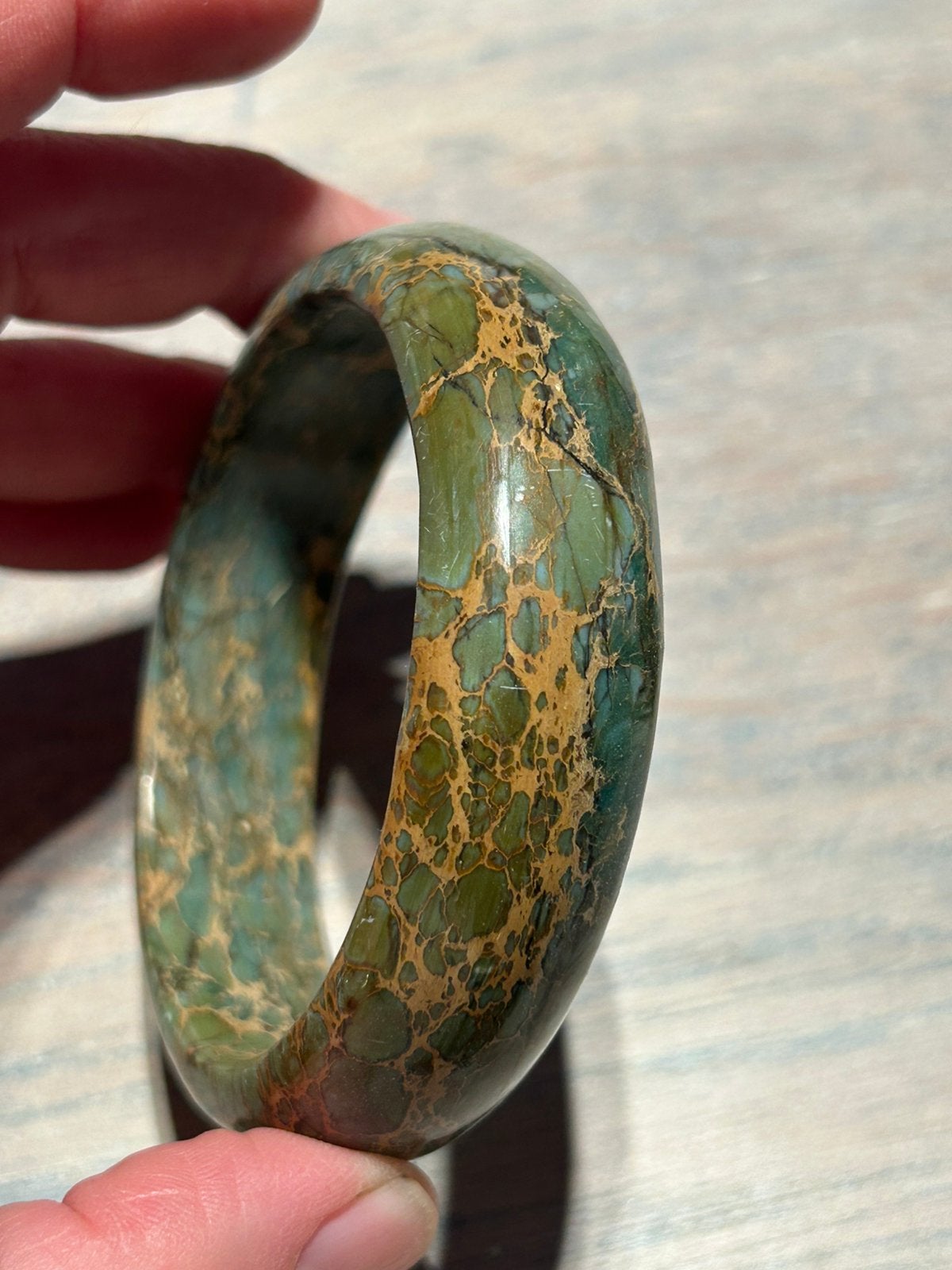 Impereal jaspis bangle, Ophalen of Verzenden, Nieuw, Overige materialen