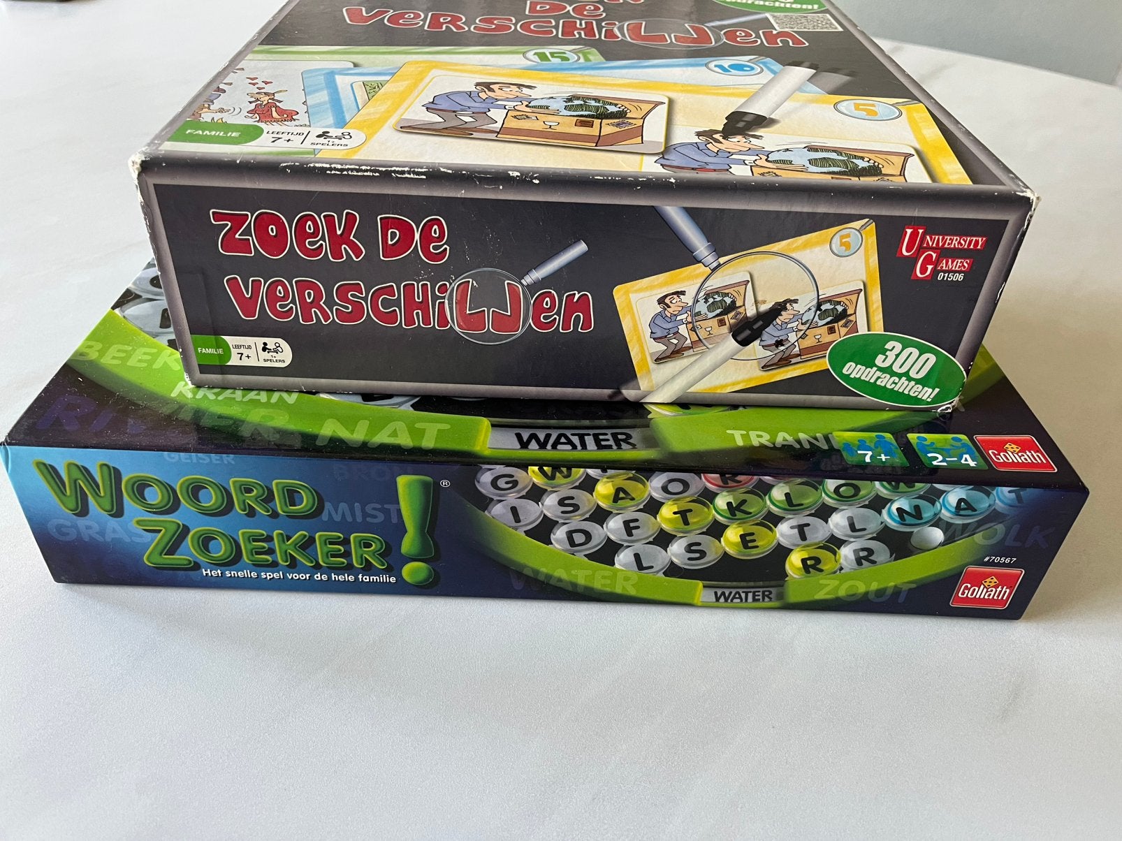 Spel Woordzoeker en Zoek de verschillen, Hobby en Vrije tijd, Gezelschapsspellen | Bordspellen, Ophalen, Zo goed als nieuw