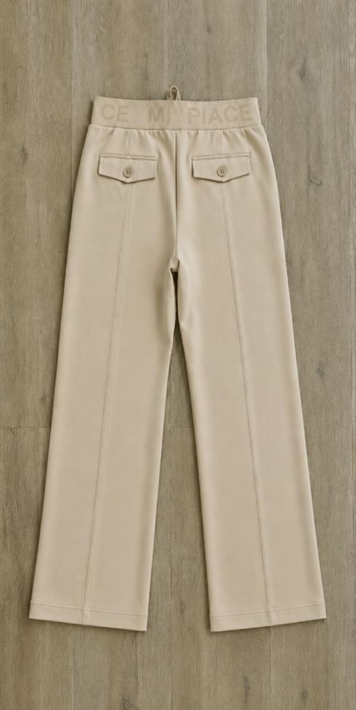 Mi Piace travelstof Broek Maat L of xl kleur Sand, Kleding | Dames, Broeken en Pantalons, Mi Piace, Beige, Maat 42/44 (L), Nieuw