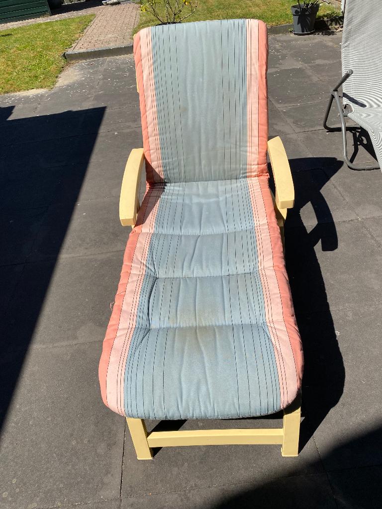 Zonnestoel/ligbed AQUARIUS casual  met kussen en afdekHoes, Ophalen of Verzenden, Zo goed als nieuw