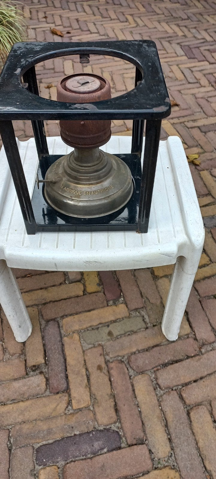 Antieke Petroleumbrander - Ideaal voor decoratie, Antiek en Kunst, Ophalen of Verzenden