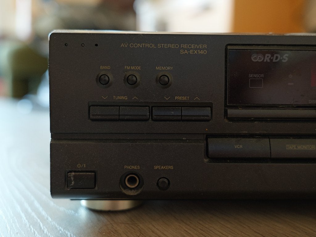 Technics versterker + Bose speakers, Gebruikt, 60 tot 120 watt, Stereo, Ophalen