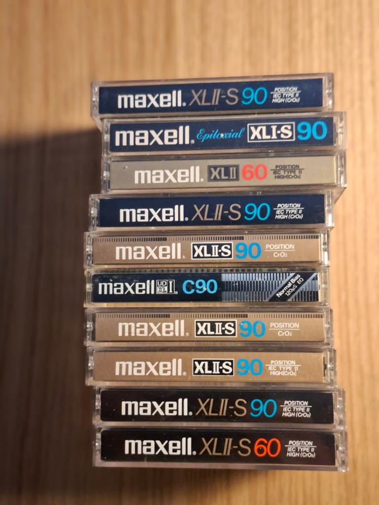 MAXELL cassettebandjes 10 stuks, Ophalen, Gebruikt, Overige genres, 2 t/m 25 bandjes