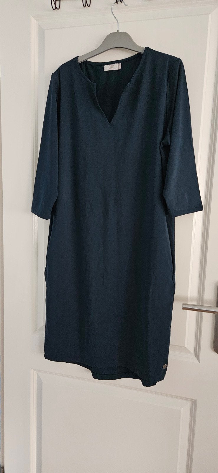 Glam jurk donkerblauw maat 36/38 (S/M), Blauw, Glam, Ophalen of Verzenden, Zo goed als nieuw