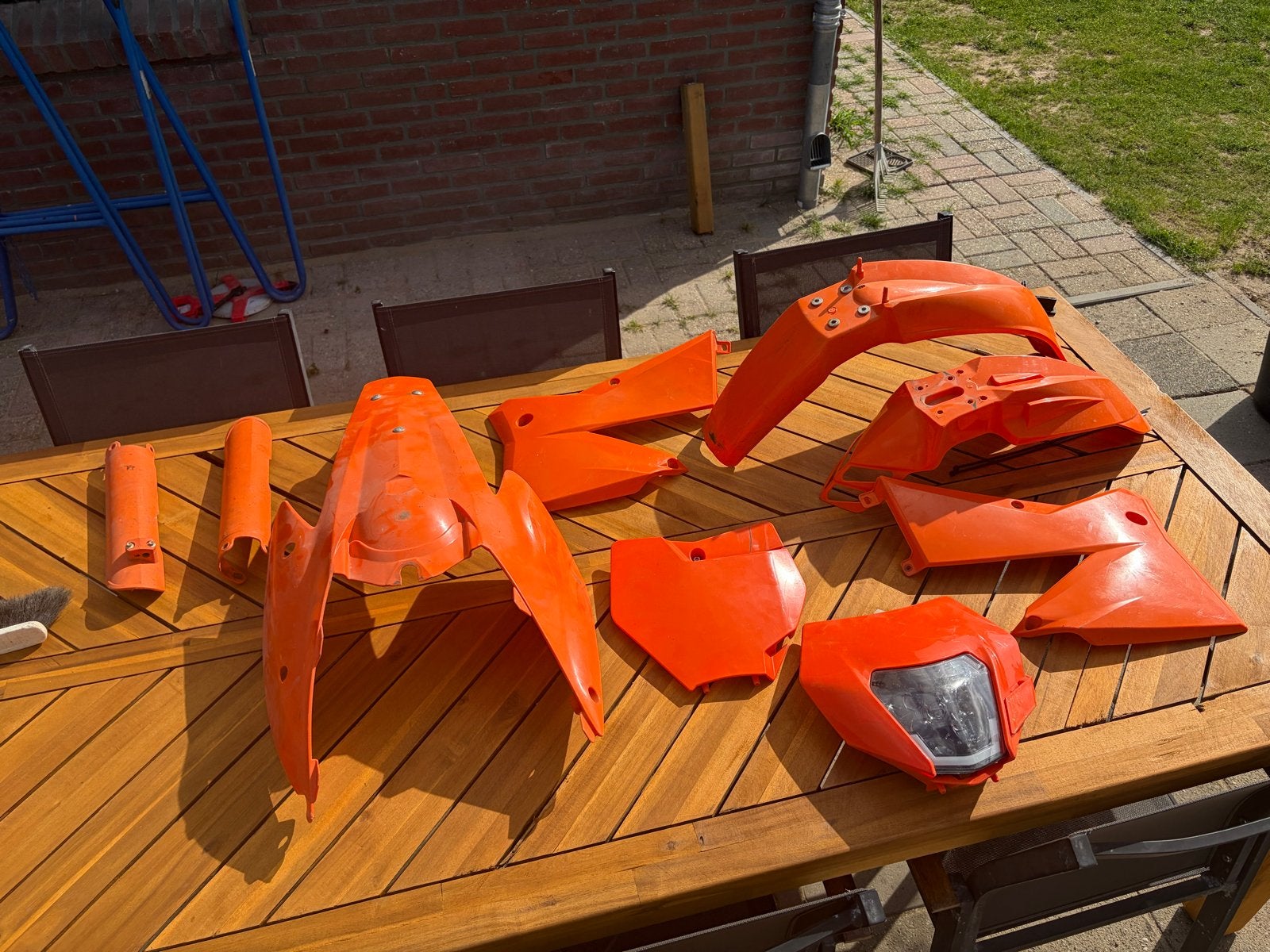 KTM 525 2004 Kappen Set - Gebruikt, Ophalen of Verzenden, Gebruikt