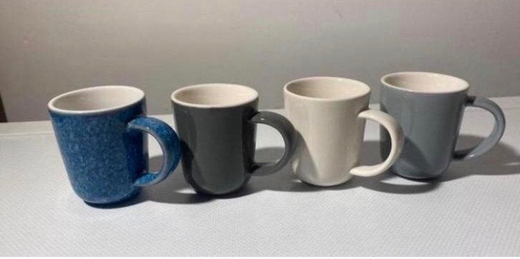 4 Espresso mokjes van Hema. Hoogte 6,5 cm., Hema, Ophalen of Verzenden, Zo goed als nieuw, Overige stijlen