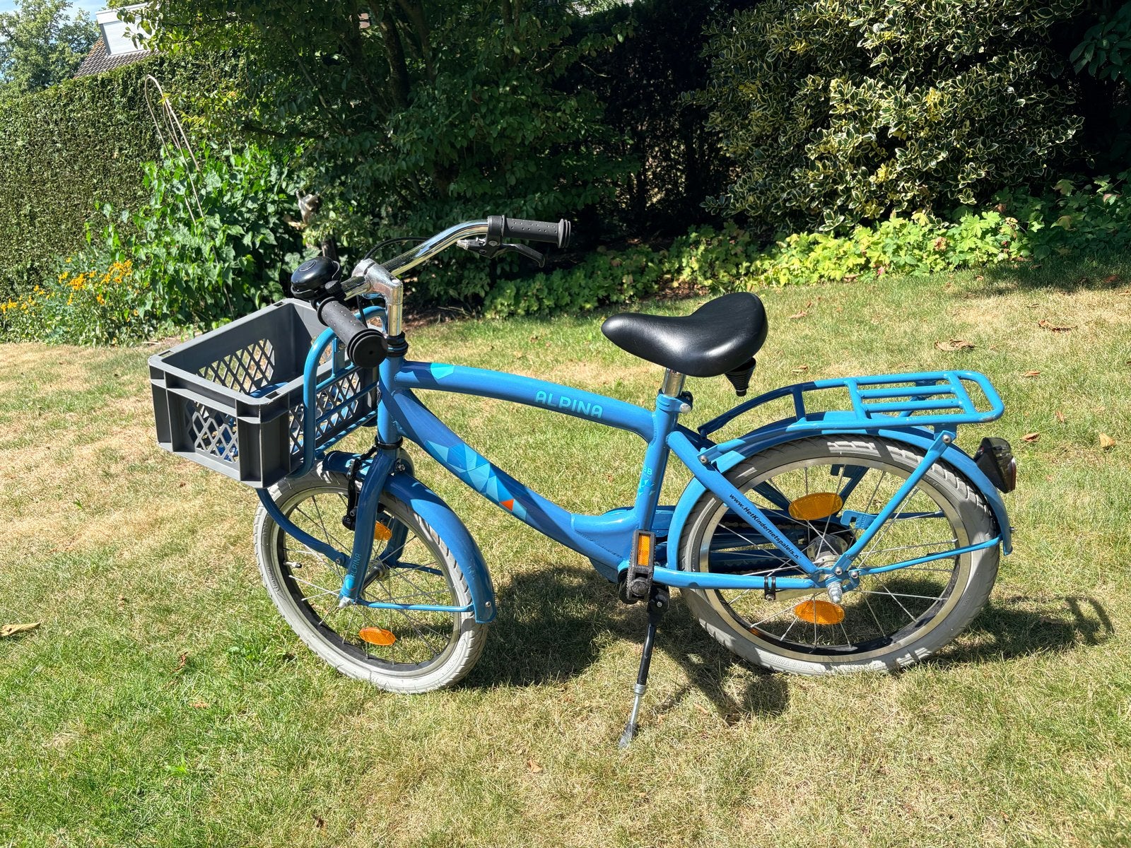 Alpina Cargo kinderfiets 18 inch, Ophalen, Zo goed als nieuw, Terugtraprem, 16 tot 20 inch