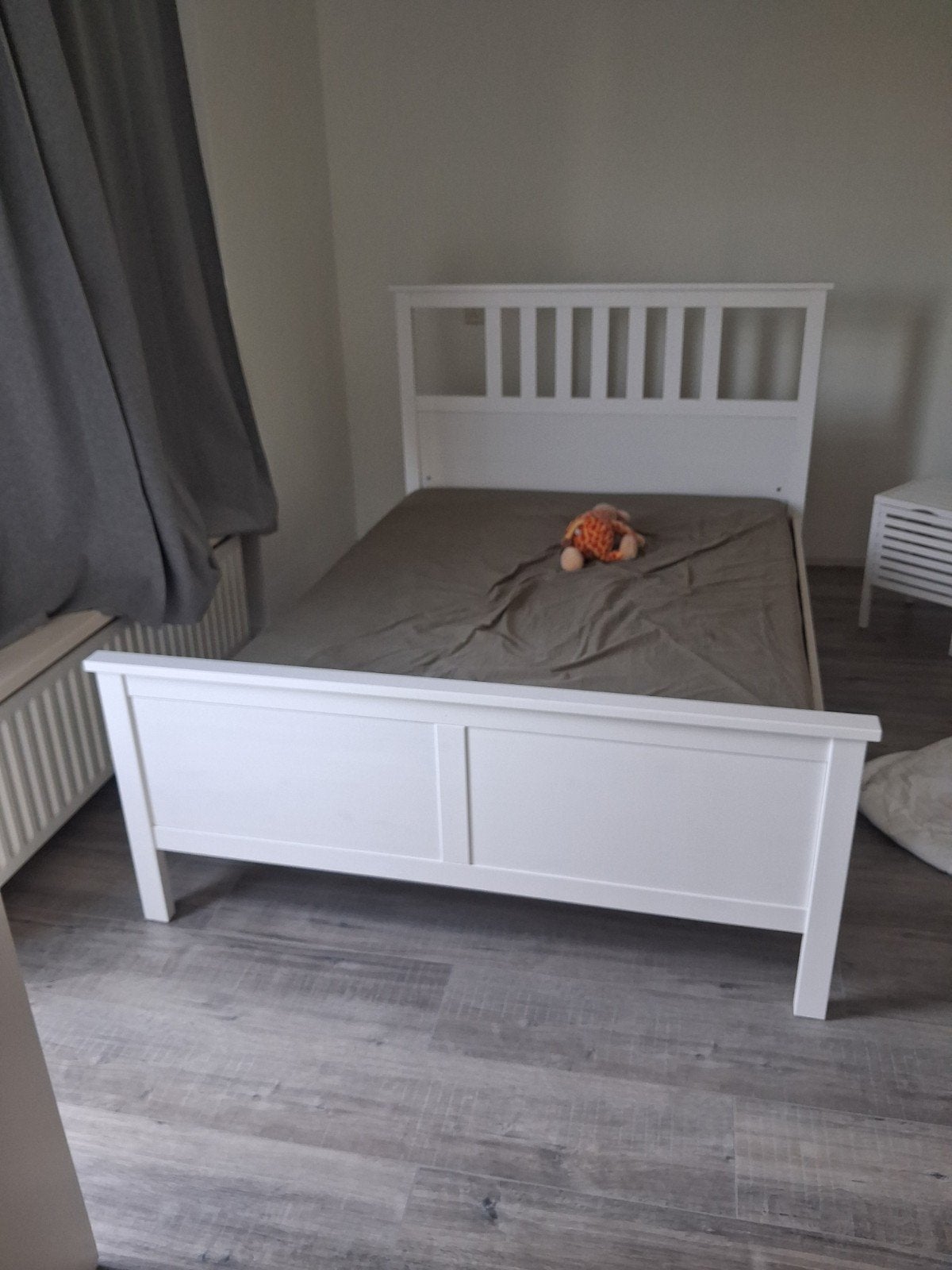 Ikea bed Hemnes, 180 cm of meer, Ophalen, Lattenbodem, 100 cm of meer