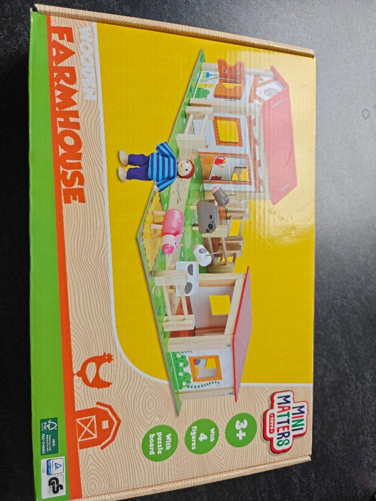 Houten Boerderij Speelset - Mini Matters, Kinderen en Baby's, Ophalen, Zo goed als nieuw, Overige typen