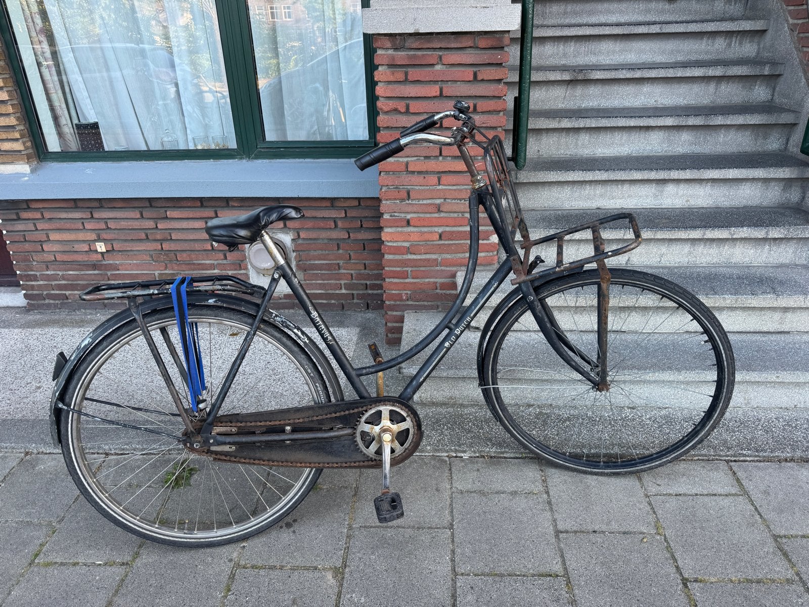 Batavus stadsfiets, frame 56, terugtraprem, incl. slot en be, Ophalen, Terugtraprem, Gebruikt, Batavus