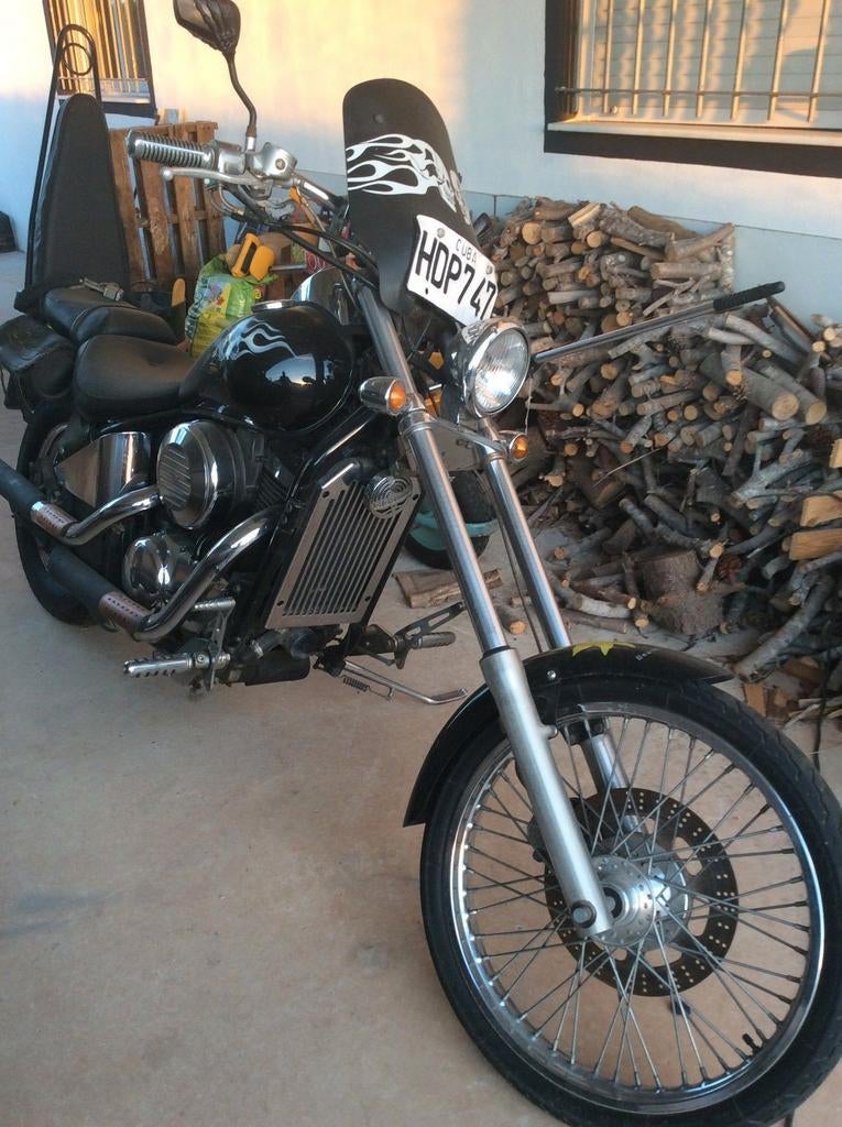 Kawasaki VN800 Chopper met verlengde voorvork, 2 cilinders, Particulier, Meer dan 35 kW, Chopper