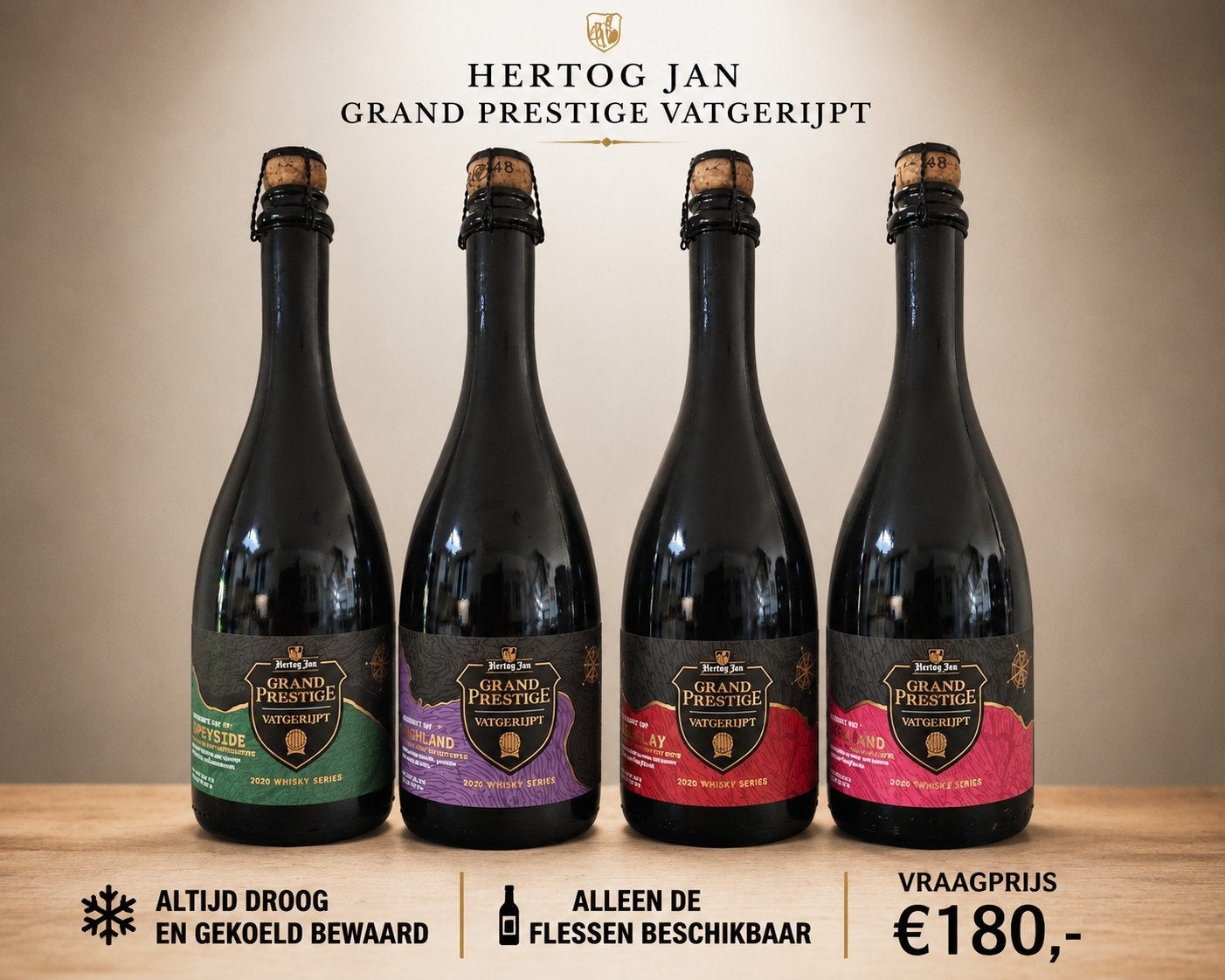Hertog Jan Grand Prestige Vatgerijpt 2020 Whisky Series, Verzamelen, Ophalen of Verzenden, Nieuw