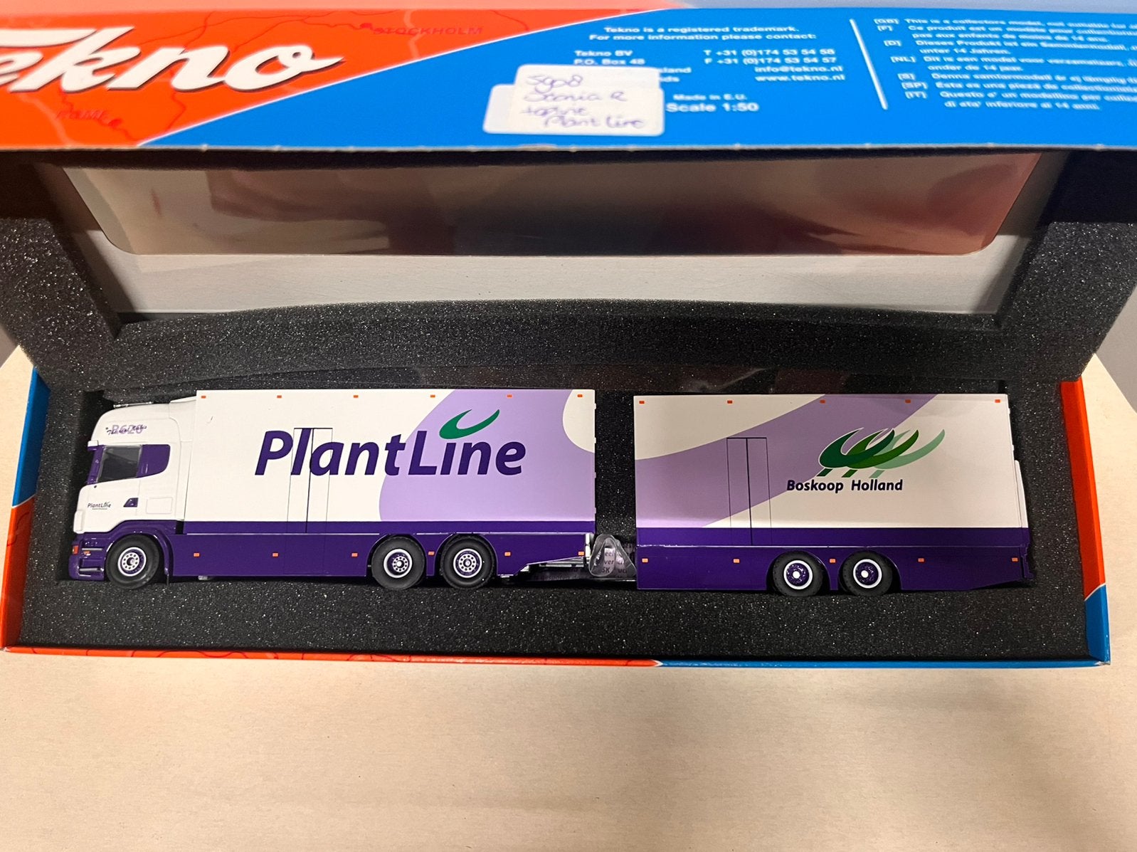 Tekno PlantLine Scania R Topline, Verzenden, Nieuw, Bus of Vrachtwagen, Tekno