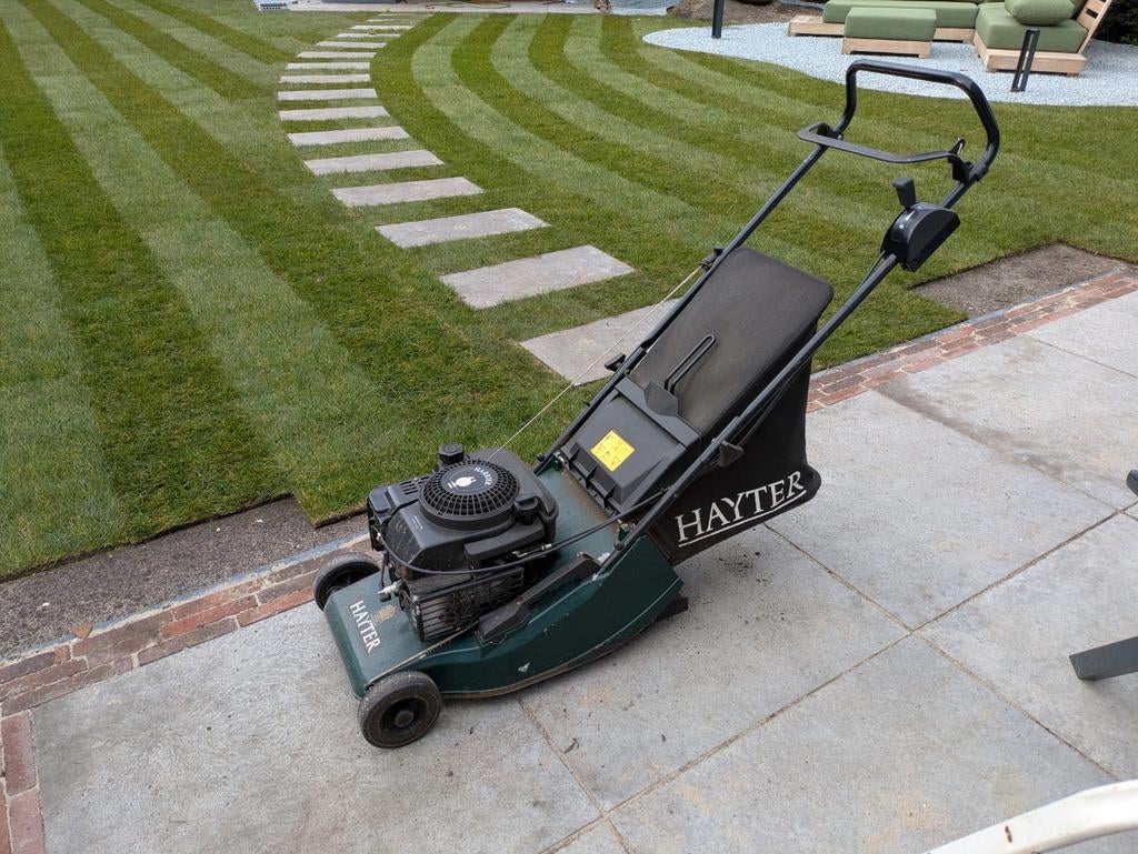 Hayter grasmaaier, Tuin en Terras, Grasmaaiers, Ophalen, Gebruikt, Benzine-grasmaaier, Hayter