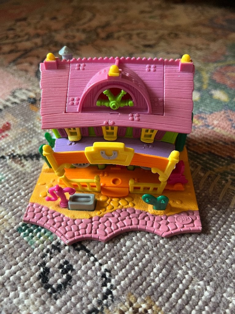 Light up horse house vintage polly pocket Bluebird 1994 huis, Ophalen of Verzenden, Gebruikt