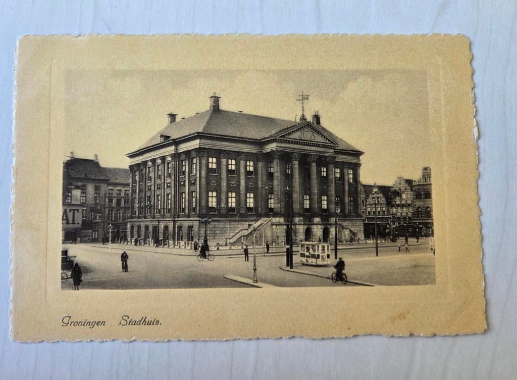 Groningen Stadhuis, Ophalen of Verzenden, 1940 tot 1960, Gelopen, Groningen