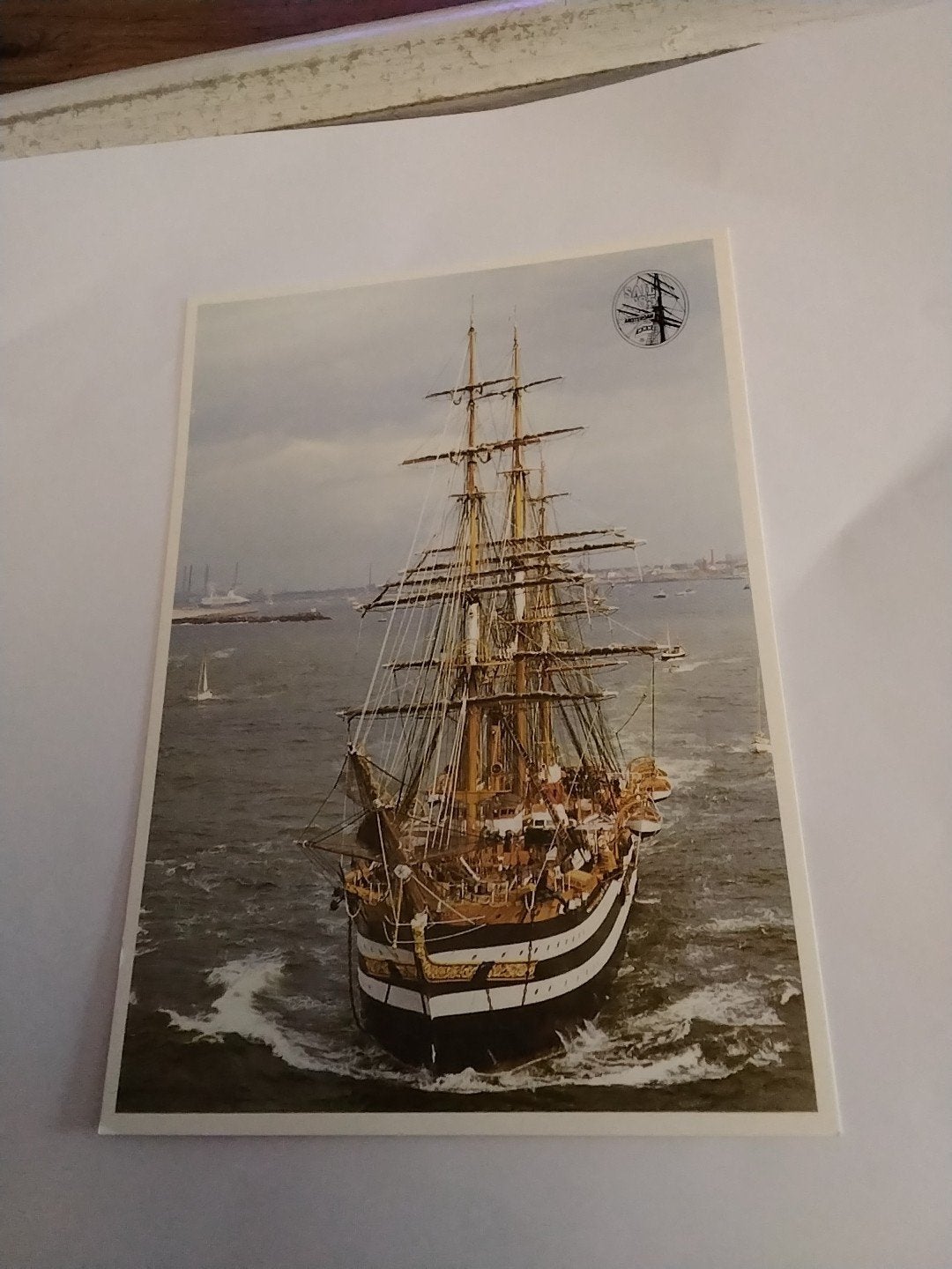 Ansichtkaart Amerigo Vespucci Zeilschip 1985, Ophalen of Verzenden, 1980 tot heden, Ongelopen