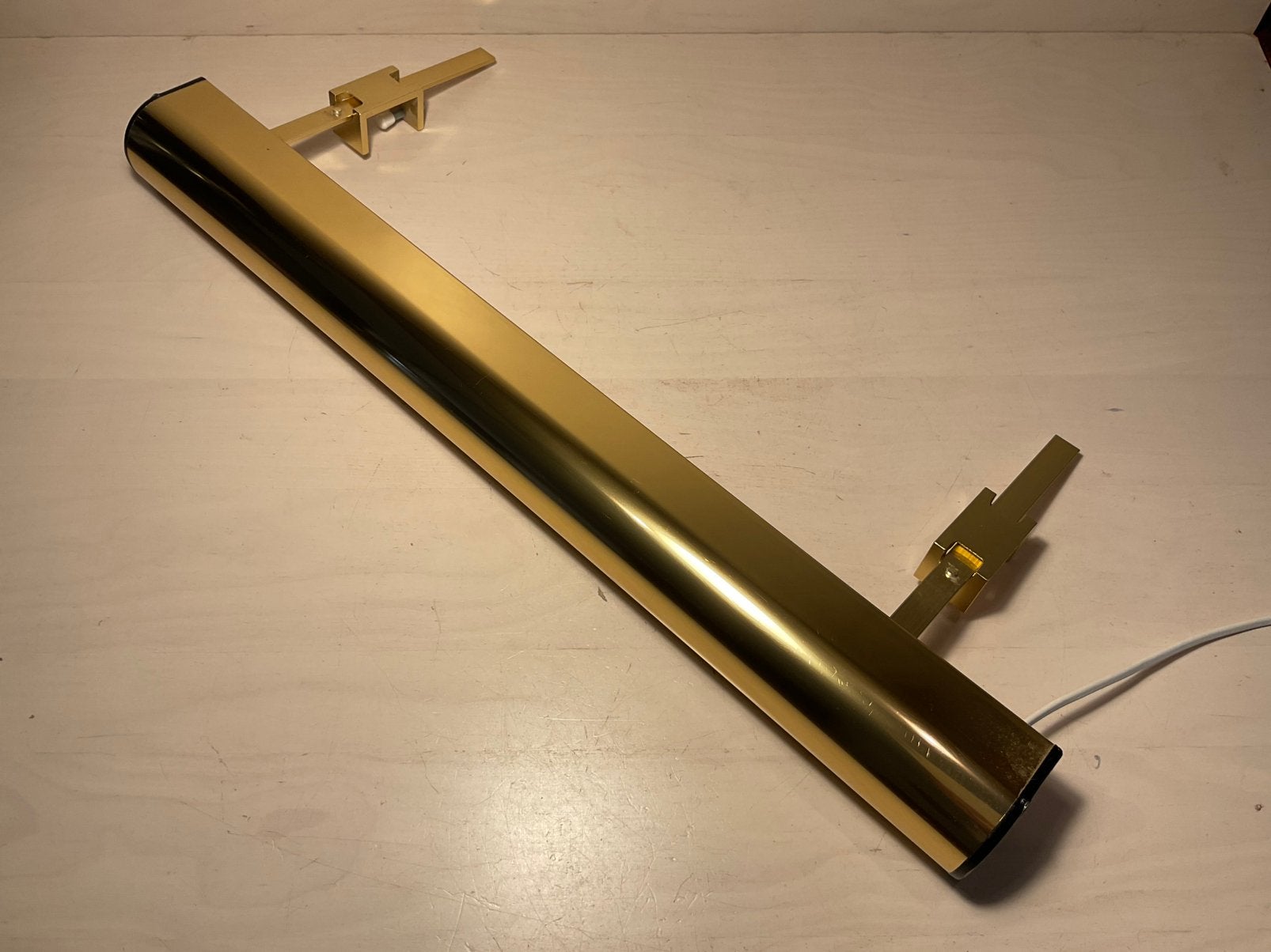 Zeer forse schilderijlamp IKEA Typ R101-2 messing 60 cm, Ophalen of Verzenden, Gebruikt, Metaal