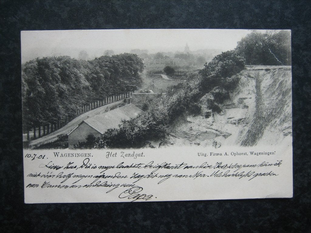 WAGENINGEN Het zandgat A  1901, Ophalen of Verzenden, Voor 1920, Gelderland