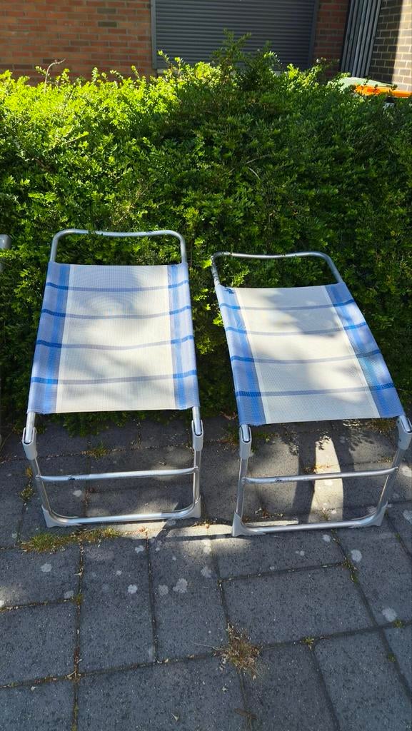 2x Voetenbank Dukdalf - Zie foto voor staat, Caravans en Kamperen, Ophalen of Verzenden