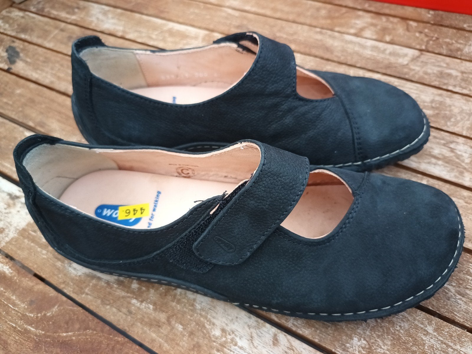 wolky ballerina met bandje zwart maat 40, Kleding | Dames, Ophalen of Verzenden, Zo goed als nieuw, Zwart