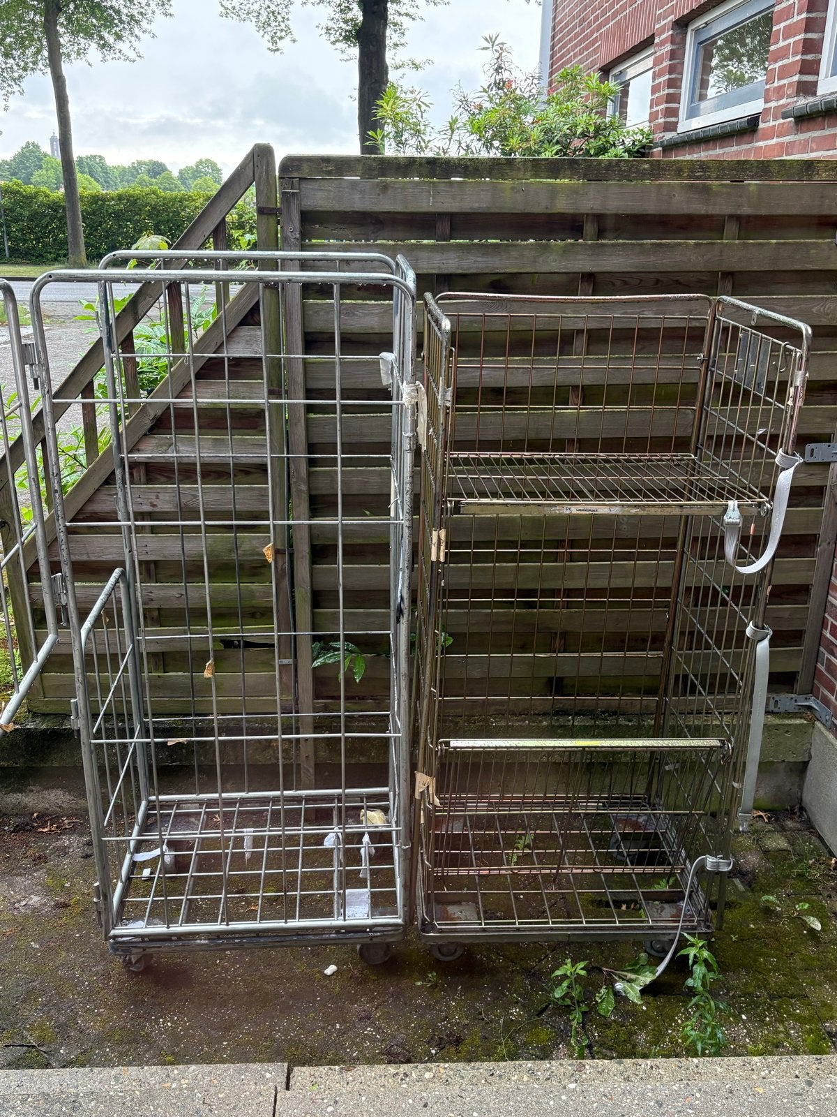 Metalen rolcontainer, 100 liter of meer, Ophalen of Verzenden, Gebruikt, Transportkar
