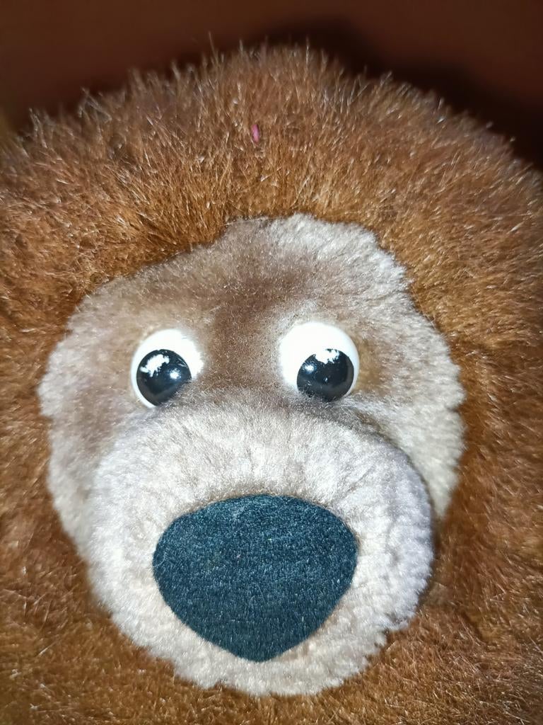 Samson knuffel bruine beer uit Sesamstrasse 28 cm groot, Ophalen of Verzenden, Zo goed als nieuw, Overige typen