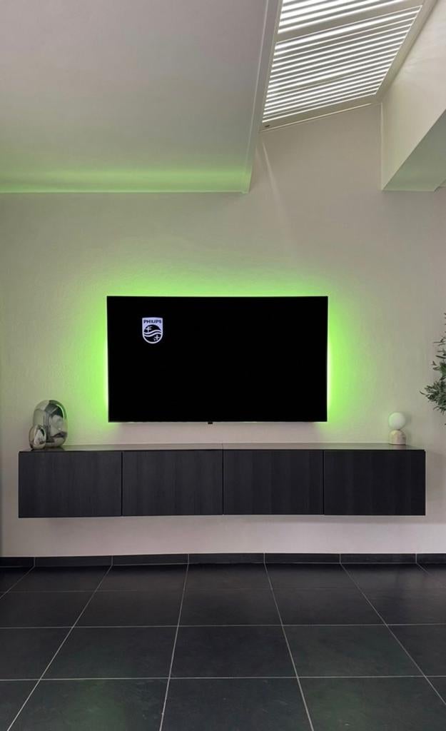 Besta tv meubel 240 cm, Ophalen, Zo goed als nieuw, 200 cm of meer, Minder dan 100 cm