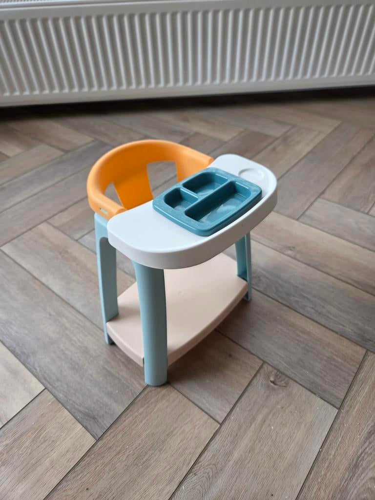 Speelgoed kinderstoel met eetblad - Oranje/Blauw, Ophalen, Zo goed als nieuw, Overige typen