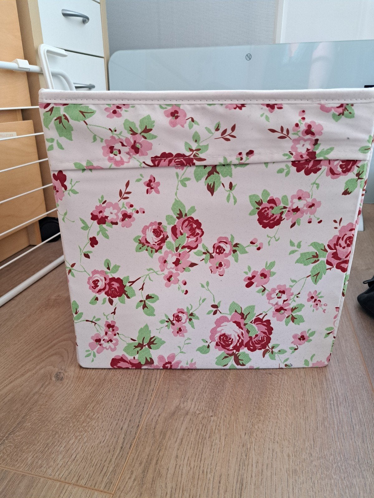 IKEA DRÖNA Opbergdoos met bloemenprint, Ophalen, Gebruikt, Meerkleurig, Overige stijlen