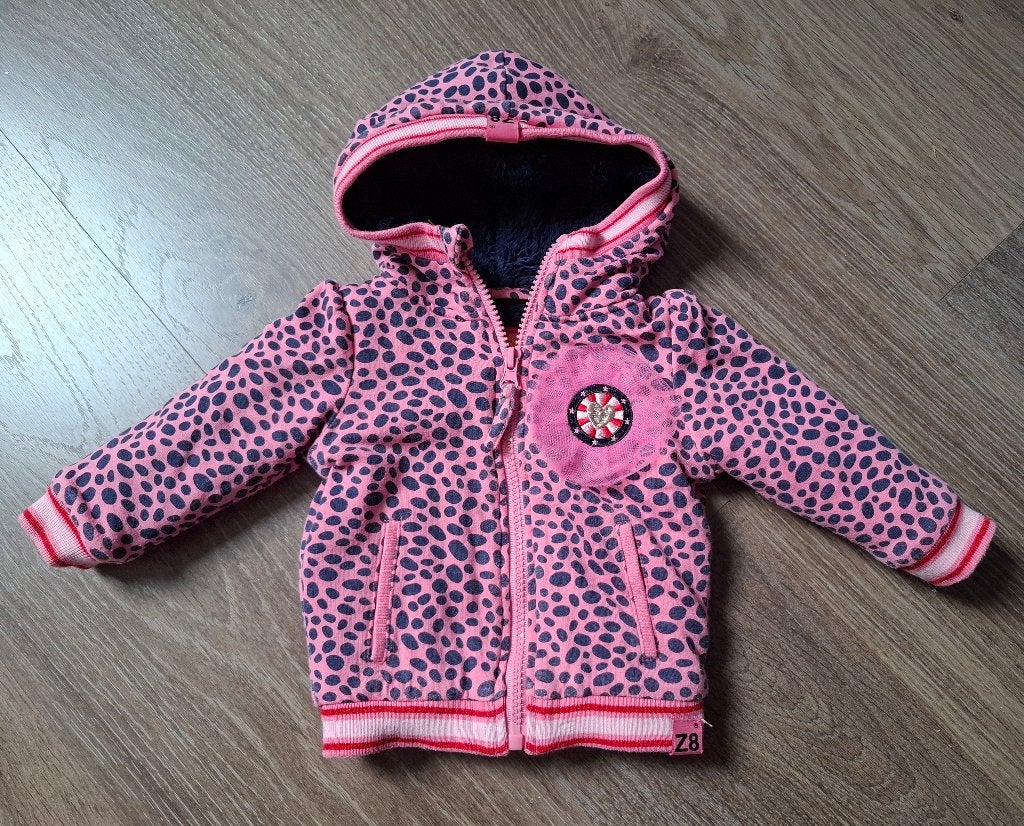 Z8 roze jas. Maat 68, Meisje, Z8, Ophalen of Verzenden, Zo goed als nieuw