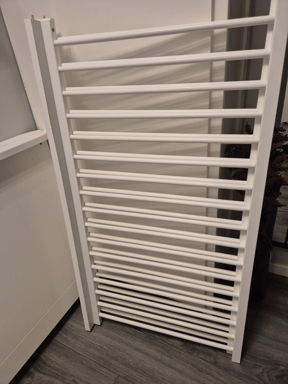 Babybedje met matras en klamboe - Gebruikt, Huis en Inrichting, Ophalen, Gebruikt, Wit, 190 cm of minder