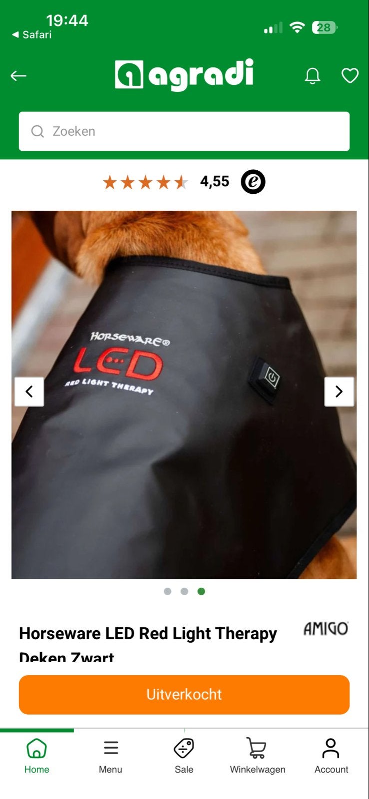 Horseware red light therapie, Dieren en Toebehoren, Overige merken, Ophalen of Verzenden, Gebruikt, Overige typen