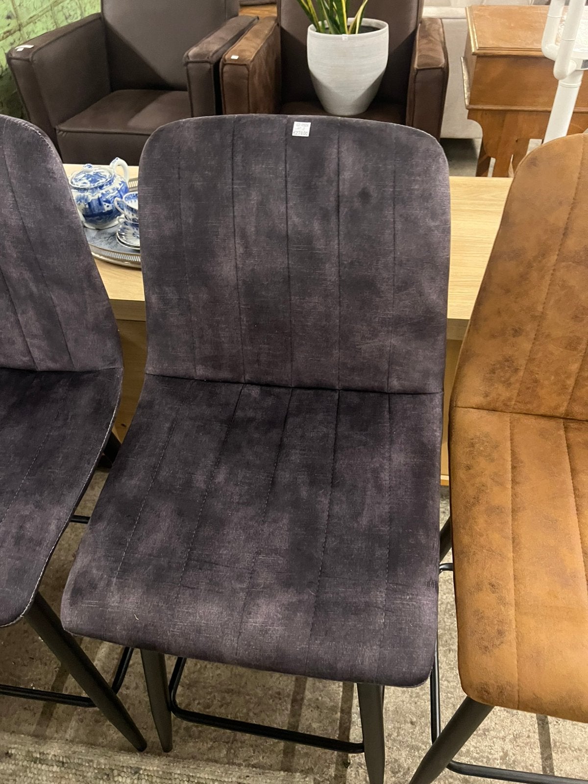 Grijze barkrukken set van 6 nieuw!, Huis en Inrichting, Ophalen, ., 60 tot 90 cm, .