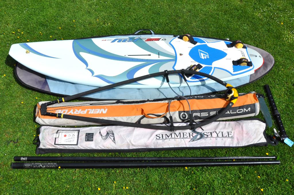 Fanatic StingRay 145, Freerace set, Watersport en Boten, Windsurfen, Gebruikt, Complete set, Fanatic, 250 tot 300 cm, Met vin(nen)