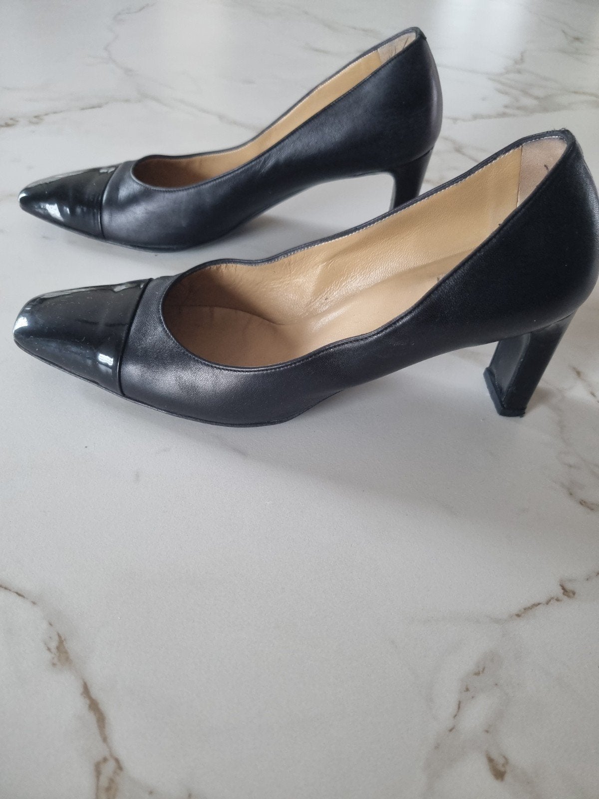 Ballin pumps met lak neus en hak, Kleding | Dames, Ophalen, Zo goed als nieuw, Zwart