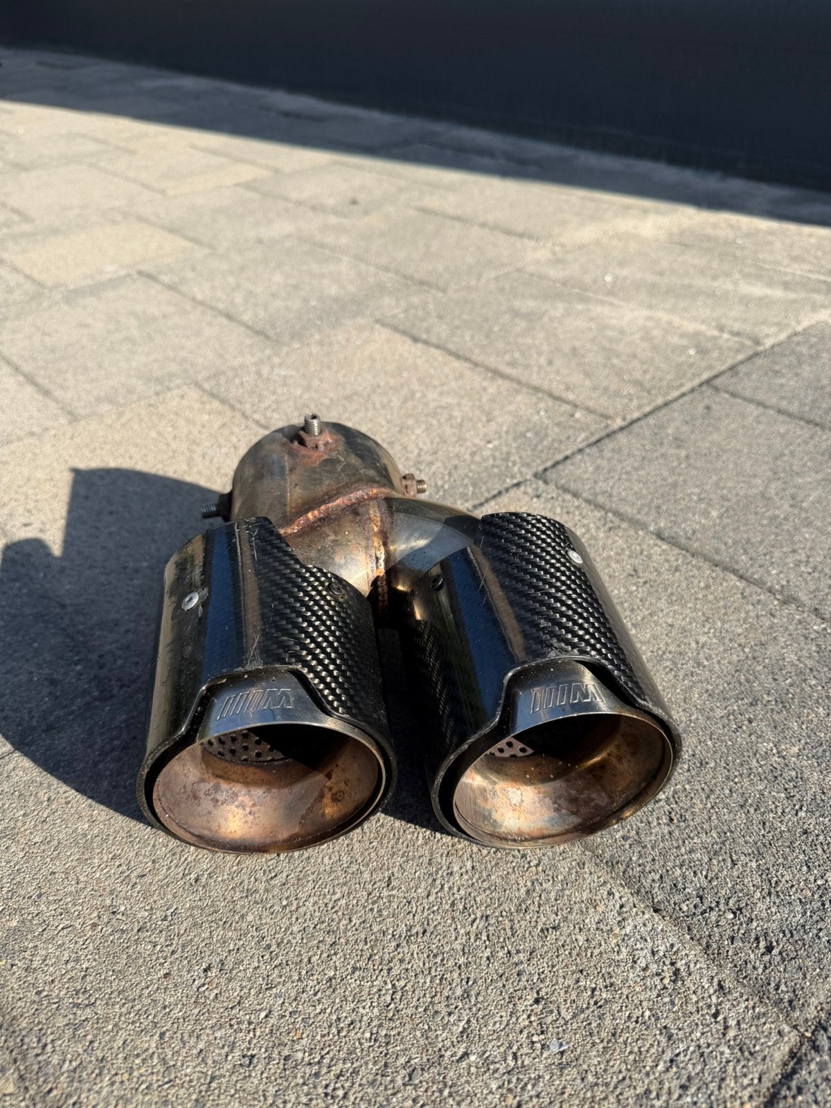 BMW M performance Carbon eindtip, Ophalen, Gebruikt, BMW