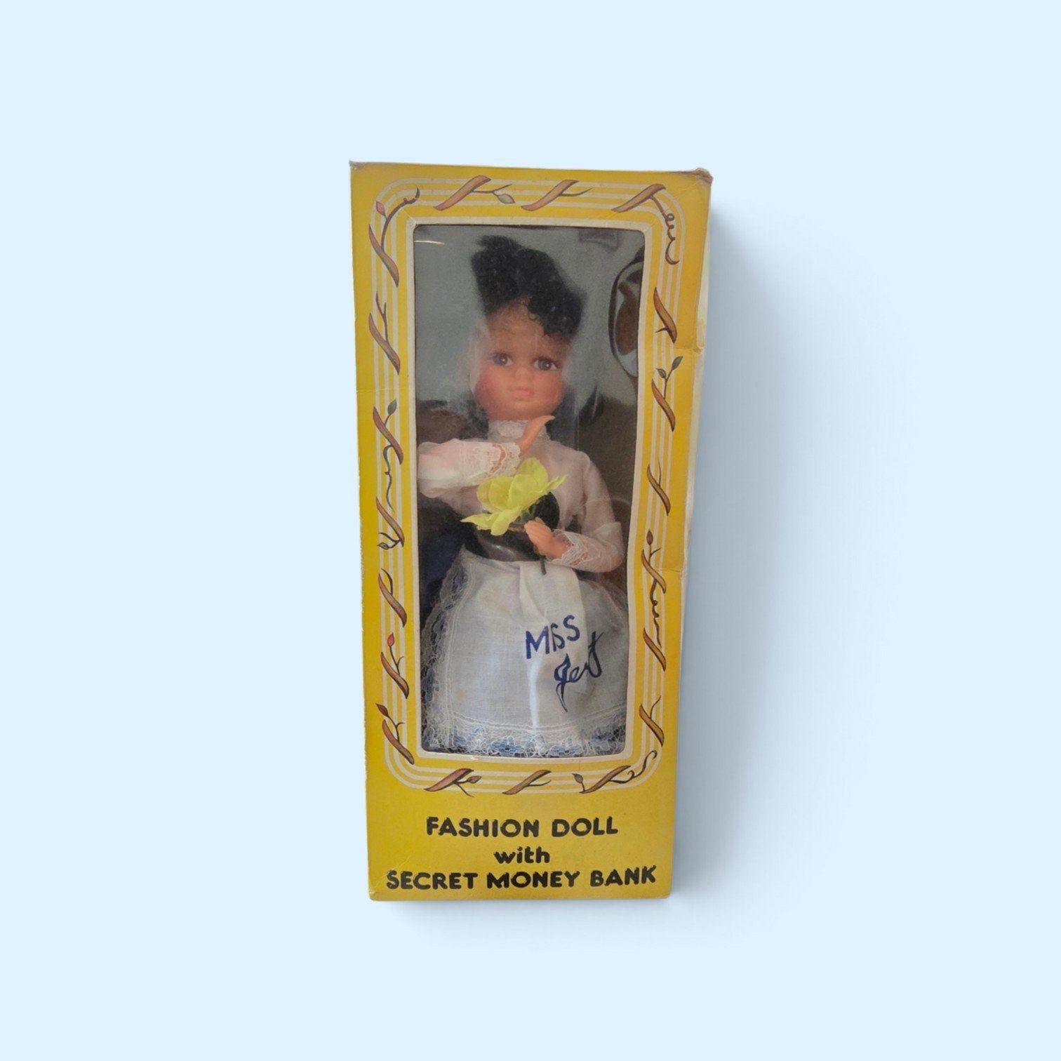 Vintage fashion doll met “Secret Money Bank” – in ori, Ophalen of Verzenden, Gebruikt, Pop