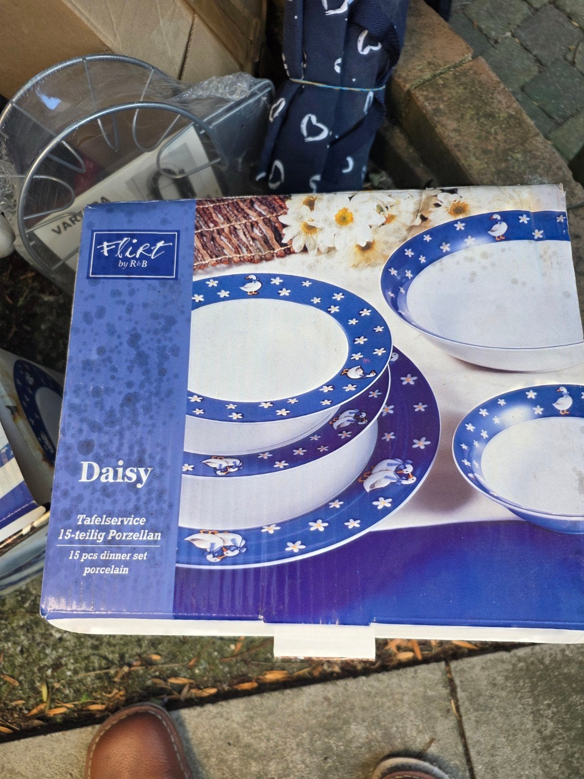 Daisy eendjes servie, Ophalen, Nieuw, Rvs of Chroom
