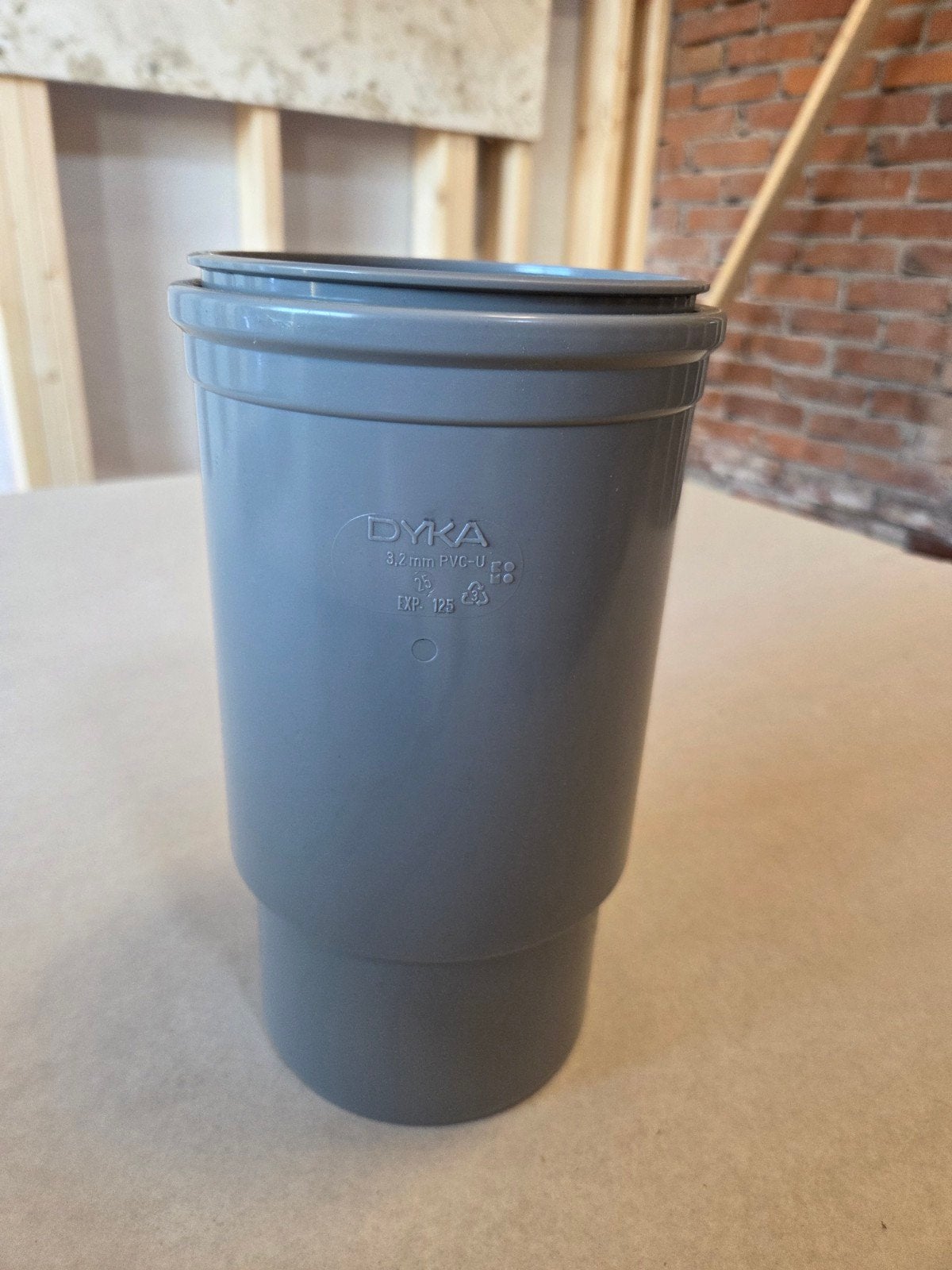 DYKA expansiestuk 125mm, Ophalen, Afvoer, Pvc, Nieuw