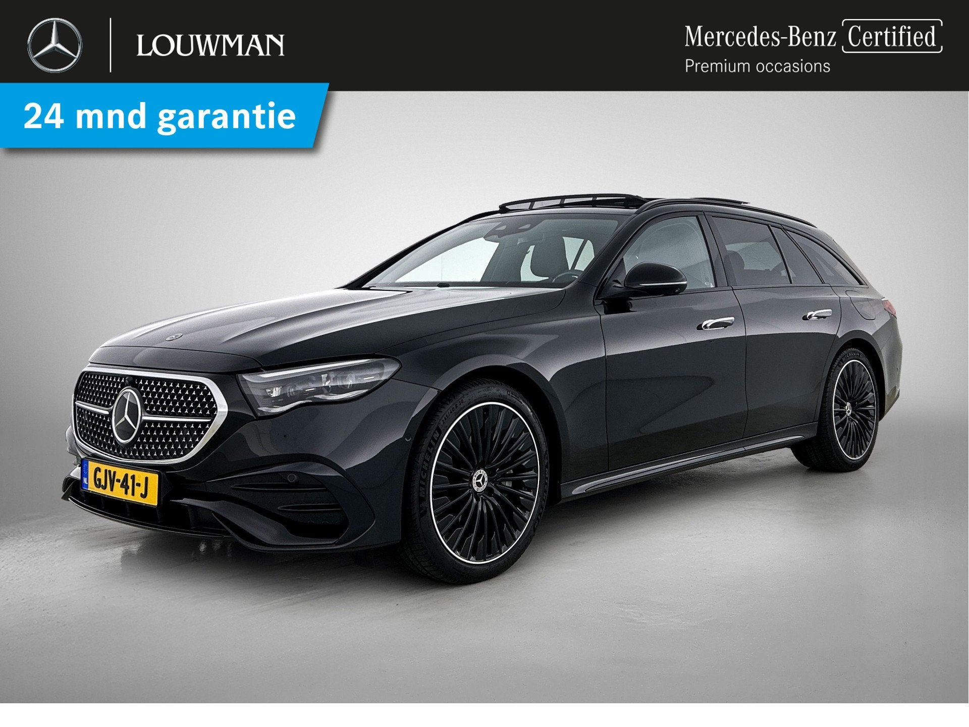 Mercedes-Benz E-Klasse Estate 300 e AMG-line Premium Plus |, Automaat, 12 maanden, 4 cilinders, Zwart