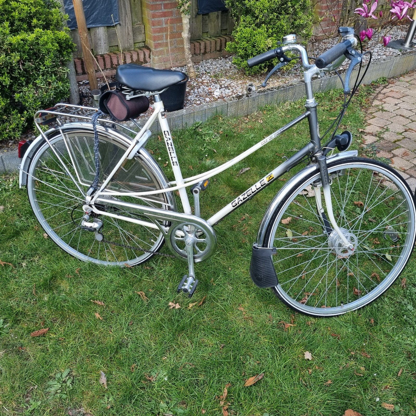 Gazelle Tour de France damesfiets wit, 53 tot 56 cm, Ophalen, Gebruikt, Gazelle