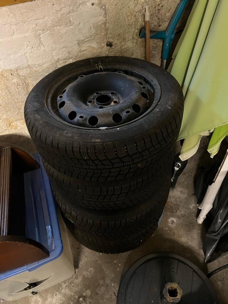 Viking Winterband op stalen velg 185/55 R15, Auto-onderdelen, Banden en Velgen, Ophalen, Gebruikt, 15 inch, Banden en Velgen
