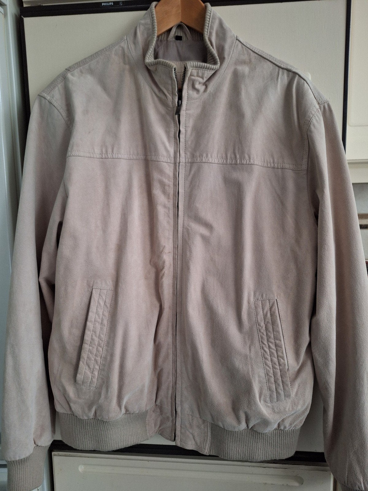 LIV Leren Jas Heren XL - heel goed, LIV, Beige, Maat 56/58 (XL), Ophalen of Verzenden