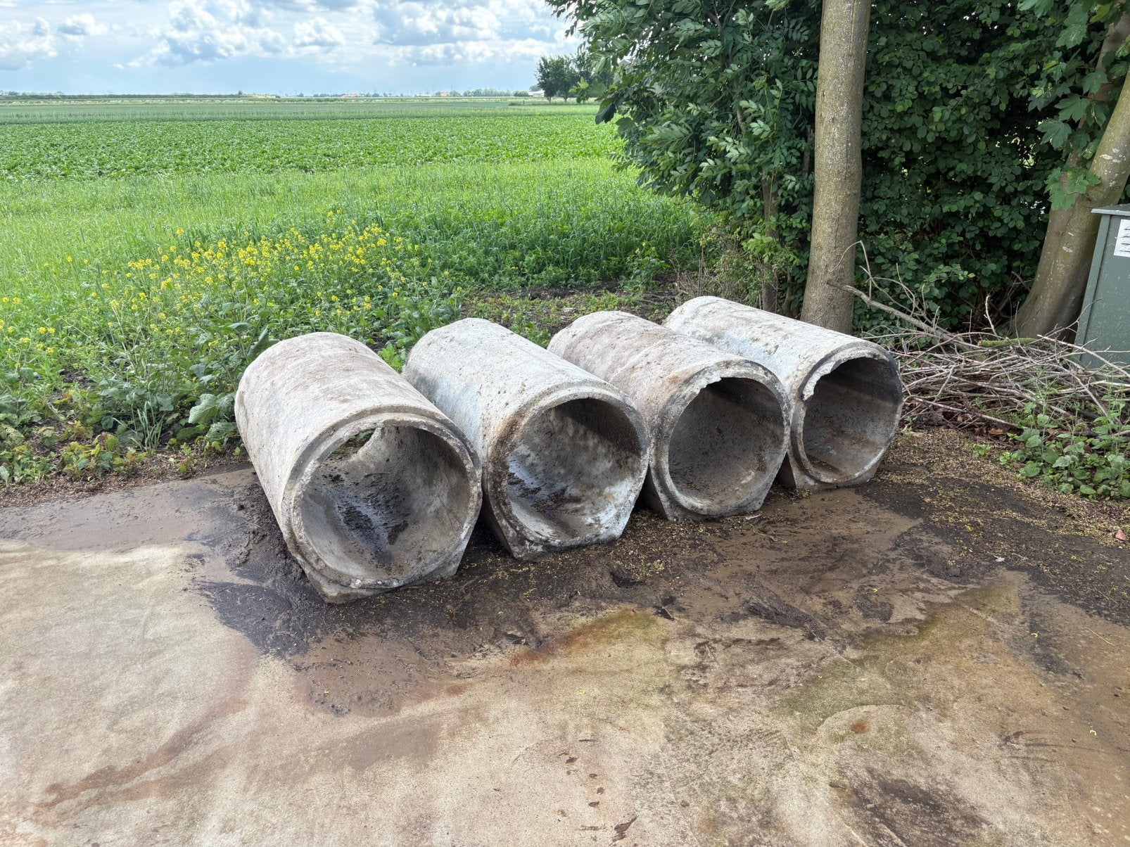 Duikerbuizen (10x) beton 500mm doorsnee, 100cm lang, Ophalen, Gebruikt, Minder dan 2 meter, 80 mm of meer