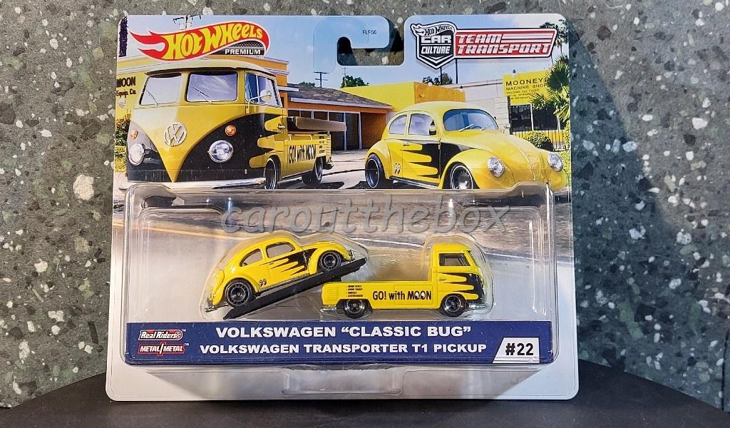 Team Transport #22 Volkswagen Classic Bug 1:64 Hotwheels, Hobby en Vrije tijd, Modelauto's | Overige schalen, Verzenden, Nieuw